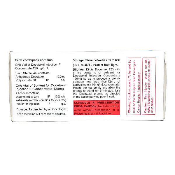 Docemax 120mg Injection - Onco Healthmart